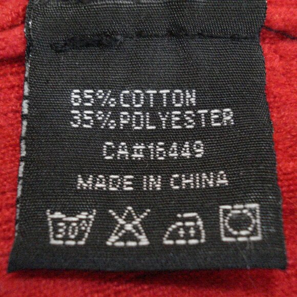 Solid Cable Knit Red Cardigan. Casual Open Front Long Sleeve. 2 Side Pockets - Picture 10 of 11